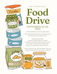 NHS Food Drive Flyer