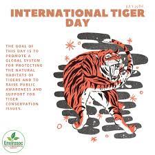International tiger day 2021 also known as world tiger day has been held on the 29th july every year since 2010 when it was first created at the saint petersburg tiger summit. Happy International Tiger Day Ucc Environmental Society Facebook