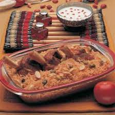 Arabic Food Recipes Saudi Rice With Meat Meat Zurbian Food Recipes Arabic Food