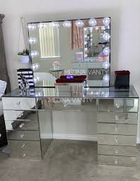 Classy vanity table with drawers. Vanity Mirror Table Bundles Medina Vanity