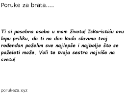 Jun 14, 2021 · nakon informacije da je neko upao u severinin stan u zagrebu, za telegraf.rs, oglasio se pevačicin pr, davor grgin. Poruke Za Brata Poruke Cestitke Citati Za Svakoga I Za Svaku Priliku