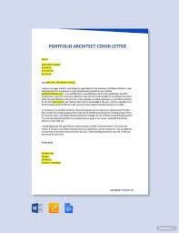 When writing a portfolio manager cover letter, always remember to refer to the requirements listed in the job description of the job you're applying for. Portfolio Architect Cover Letter Template Free Pdf Google Docs Word Template Net Cover Letter Template Free Cover Letter Template Lettering