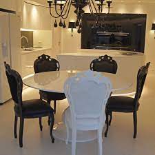 5 out of 5 stars with 1 ratings. New Baroque Dining Chair New Black Orsitalia Velvet Satin Water Repellent Fabric