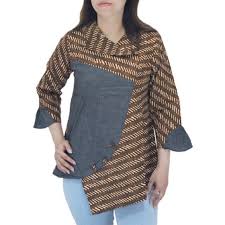 It's all about blazer motif batik indonesia. Detail Gambar Pb22 Baju Batik Wanita Lengan Panjang Model Asimetris U Atas