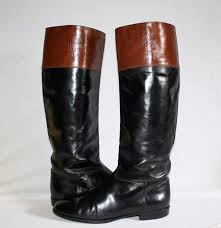 Black And Brown Riding Boots Vintage Gucci Boots Classic Black Brown Leather Riding Sz 39 5 Authentic Gucci Boots Vintage Gucci Boots
