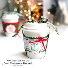 How To Wrap A Coffee Cup With Dies Mini Coffee Cups Stampin Up Christmas Cards Coffee Cards