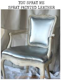 Spray Paint Leather Chair Painting Leather Leather Chair Looking Glass Spray Paint