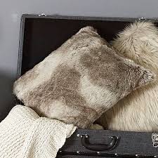 Skip to main search results. Brown And Grey Coloured Timber Wolf Faux Fur Cushion Picture Perfect Home