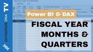 Filtering By Fiscal Or Financial Year Months Quarters In Power Bi Youtube