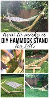 Make Your Own Diy Hammock Stand For 40 Bucks This Is The Perfect Weekend Project Soporte Para Hamaca Muebles De Jardin Muebles De Exterior