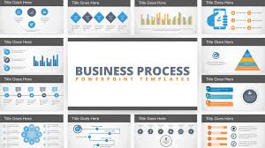 Free Flat Business Process Diagram Powerpoint Template