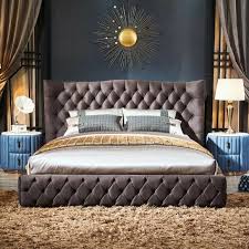 Wir haben uns gemütliches der wichtigen aufgabe angenommen. Chesterfield Bett Schlafzimmer Betten Textil 180x200cm Samt Big Hotel Betten Www Jvmoebel De La Design Chesterfield Mobel Ledersofa Sofa