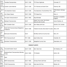New 2020 pga tour summer schedule. The Pga Tour Schedule Goes Back To Normal For 2016 2017 Season This Is The Loop Golf Digest