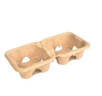 Recyclable Takeaway 2 Cup Carrier Disposable Clip-On Utility Coffee Drink  Cup Paper Pulp Fiber Holder Tray for 8-32 oz