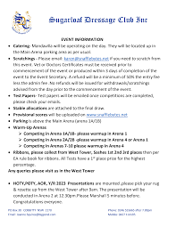 Sugarloaf Dressage Club Inc