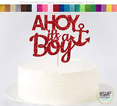 With so many baby shower themes and decorations to pick from, you're sure to find some party inspiration here. Ahoy Its A Boy Cake Topper Nautical Boy Baby Shower Pirate Baby Shower Anchor Cake Topper Nautical Baby Shower Decorations Buy Online In Qatar At Qatar Desertcart Com Productid 99830725