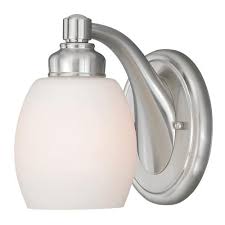 Patriot Lighting Olympia 1 Light Satin Nickel Vanity Light Vanity Lighting Light Satin Lighting