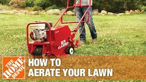 Bigger aerator rental stores are the best choices, but you will usually find quite expensive products. How To Aerate Your Lawn The Home Depot Youtube