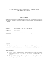 5 vwgo auf aussetzung der sofortigen vollziehung. Http Www Sikosa De Fileadmin User Upload Uebungsklausuren Bungsklausur Avw Mai 2006 Pdf