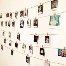 polaroid display creative gallery wall ideas fotocollage ideeen foto muur ideeen polaroid muur