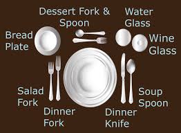 Position it right in the middle of each setting, equally spaced and with enough room for the rest of the setting. The Ultimate Table Setting Guide Dinner Table Setting Table Setting Etiquette Table Etiquette