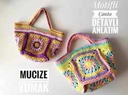 Yazlik Motifli Canta Yapimi 3 Bolum Diy Bags Orgu Modelleri Youtube Canta Orgu Cantalar