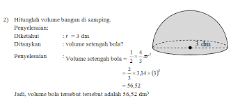 Tinggi sebuah kerucut 24cm dan pelukisnya 25cm.hitunglah luas permukaan tersebut? Volume Bola Rumus Luas Keliling Contoh Soal Cara Mencari