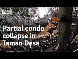 Boy pulled from rubble after florida condo collapse. Malaysia In Photos Partial Condo Collapse In Taman Desa Youtube