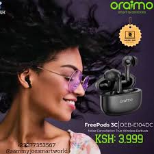 Oraimo Freepods 3C Wireless, Bluetooth (OEB-EI 04DC) LE. 1,400 oraimo  FreePods 3C ENC Calling Noise Cancellation Long Playtime True Wireless  Earbuds Product Highlights In-ear & Half-in-ear Dual Modes 5 EQ Modes and