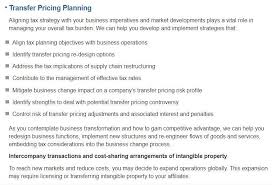 Who Has Heard Of Ernst Young Transfer Pricing Wall Street Oasis
