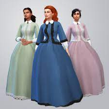 Victorian dress from alial sim • sims 4 downloads. Sims From The Past Walking Dress Sims 4 Expansions Sims Costume