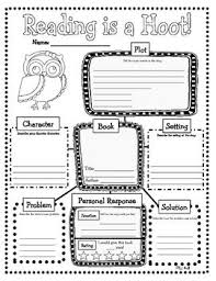 Owl Themed Common Core Reading Literature Graphic Organizers Great To Use With Any Book C 4th Grade Reading Reading Literature Graphic Organizer For Reading