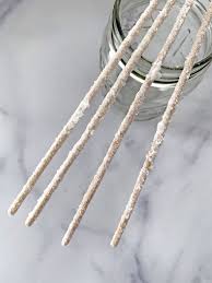 Wooden skewers (cut in half), water, sugar, clothespins and glass jars/drinking glasses. How To Make Rock Candy Diy Project We Are Not Martha