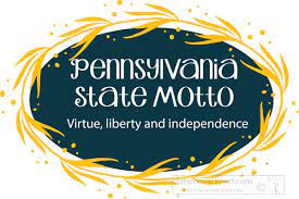 In the u.s., all states have a motto, and each motto has a meaning. Pennsylvania State Clipart Pennsylvania State Motto Decorative Style Clipart Classroom Clipart