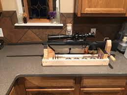 Homemade wooden gun vise own wooden gun vise that cradles a shotgun or rifle for cleaning and maintenance or to make test firings and precise sight adjustments. Diy Gun Vise Album On Imgur