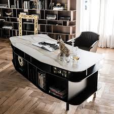 Schreibtische schwarz im preisvergleich große auswahl testberichte echte nutzerbewertungen und geprüfte shops ► billige angebote finden! Casa Padrino Luxus Schreibtisch Mit Keramikplatte Schwarz Weiss Gold 235 X 99 X H 75 Cm Burotisch Computertisch Luxus Buro Mobel