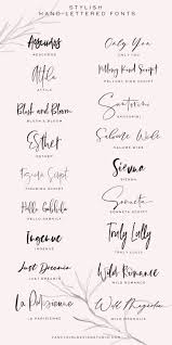 Stylish Hand Lettered Fonts Fancy Girl Designs Lettering Fonts Tattoo Fonts Hand Lettering