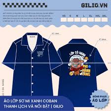 Áo Lớp Sơ Mi Xanh Coban Thanh Lịch Và Nổi Bật | Gilio