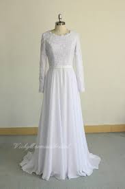 Flowy White Modest Bohemian Wedding Dress Chiffon Lace Etsy Long Sleeve Wedding Dress Lace Chiffon Wedding Dresses Lace Wedding Dress Chiffon