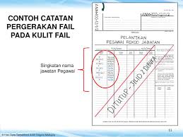 Tiada nombor rujukan fail pada kulit fail 3. Penggunaan Dan Penyenggaraan Rekod Ppt Download