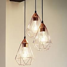 Mia Light Design Hange Leuchte O310mm Retro Shabby Vintage Kupfer Pendel Lampe Gitter Hangelampe Hangel Dekorative Lampen Anhanger Lampen Rustikale Lampen