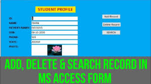 Now let's delete 2 records from the access table using python. How To Add Delete And Search Record In Ms Access Form Add Record In Ms Access Form Youtube