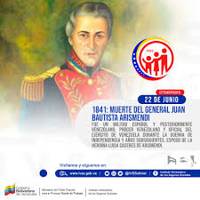 Caudillo de margarita durante la guerra de independencia, casado en segundas nupcias con la heroína luisa cáceres, sus restos están en el panteón nacional desde el 29 de enero de 1877. Ivss Twitter àªªàª° Efemerides Muere El General Juan Bautista Arismendi A1anodegestionylogrosivss Magallyvina Nicolasmaduro