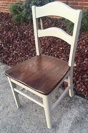 Vintage Dining Chairs Refinished Expresso Stain Castle Gray Paint Dining Chairs Cottage Chic Solid Oak Sillas Restauradas Sillas Recicladas Sillas