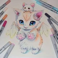 Cute Colored Fantasy Animal Drawings Cute Animal Drawings Cute Art Animal Drawings
