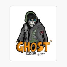 Ghost appears as a main character in call of duty: Cod Ghost Mw2 Stickers Redbubble