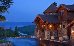 Idaho Mountain Style Home Tempat Liburan Rumah Kayu Rumah Minimalis
