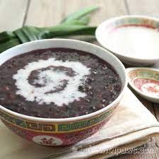 Bee Koh Moy / Bubur Pulut Hitam (Black Glutinous Rice Dessert) - Bake With  Paws