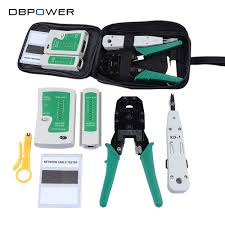 Kit De Rede Ethernet Rj45 Cable Tester Rj45 Rj11 Cat5 Cat6 Fio De Friso Crimper Ferramenta Punch Down Detector De Linha Ethernet Cable Crimping Tool Networking
