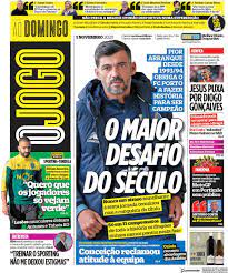 As imagens da goleada do sporting no adeus ao algarve 1/12 as notas dos jogadores do sporting frente ao angers, com análise à lupa aos dois reforços 1/17 Capa Jornal O Jogo 1 Novembro 2020 Capasjornais Pt